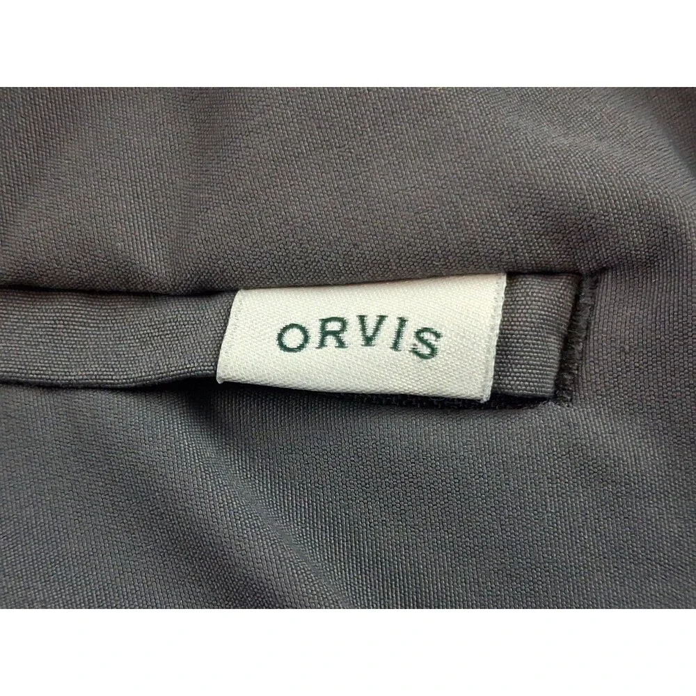 ORVIS Men's Tech Pant Gray 40x30 Performance Water Repellent Cargo Zip Pocket - Picture 8 of 14